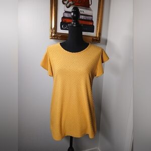 Yellow Textured Women's Top